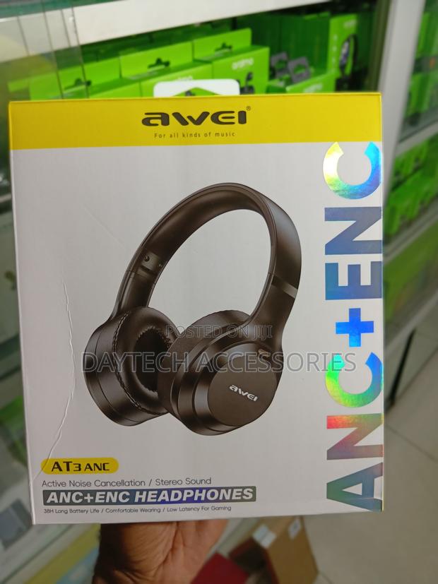 The Awei AT3 ANC+ENC Headphones.
