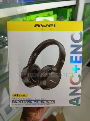 The Awei AT3 ANC+ENC Headphones.