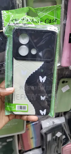 Itel P55 Split-Color Yin-Yang Style Butterfly Phone Case