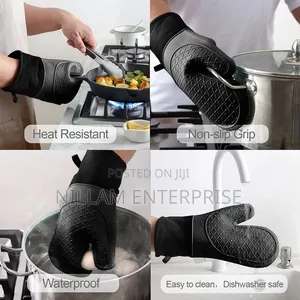 A Pair of Silicone Oven Gloves