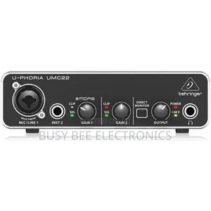Behringer U-Phoria UMC22 2x2 USB Audio Interface / Sound Card
