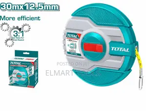 Total TMTF13306 Fibreglass Measuring Tape 30mx12.5mm