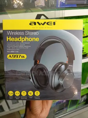 AWEI A997BL on-Ear Bluetooth Headphones - Black