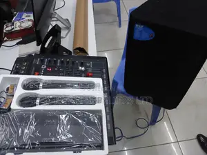 Public Address System Midkit-Omax Microphone With 6ch Mixer and RCF 12