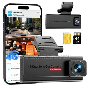 Ucocare 4G LTE Car Dash Camera Front and Cabin With SIM Card