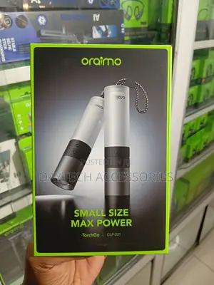 Oraimo TorchGo Portable High-Power Flashlight Touch in Black