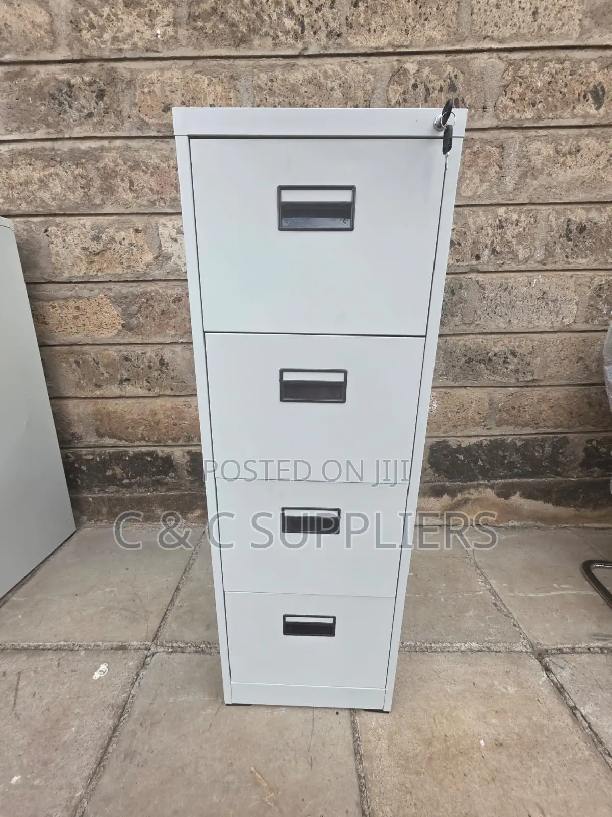 Lockable 4-Drawer File Cabinet.