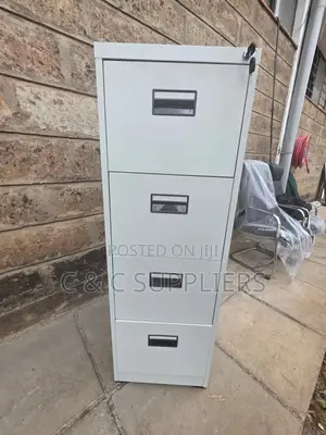 Lockable 4-Drawer File Cabinet.