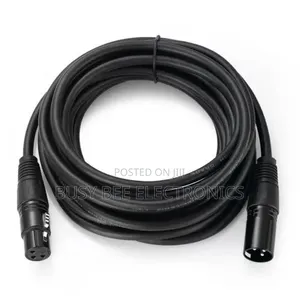3M XLR Male to Female Microphone Cable - Black