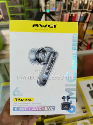The Awei TA12 ANC Wireless Earbuds in Black