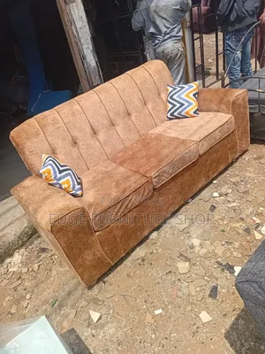 Velvet Brown Three Sofa for Sale