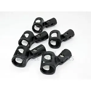 5pcs Universal Male / Female Microphone Holder Clip - Black