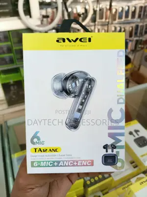 Awei TA12 ANC TWS Bluetooth Earbuds.