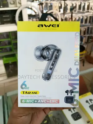 Awei TA12 ANC TWS Bluetooth Earbuds.