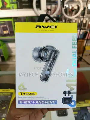 Awei TA12 True Wireless Bluetooth Earbuds With (ANC)