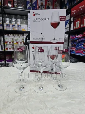 Mlrift 6-Piece Goblet Wine Glass Set – 420ml