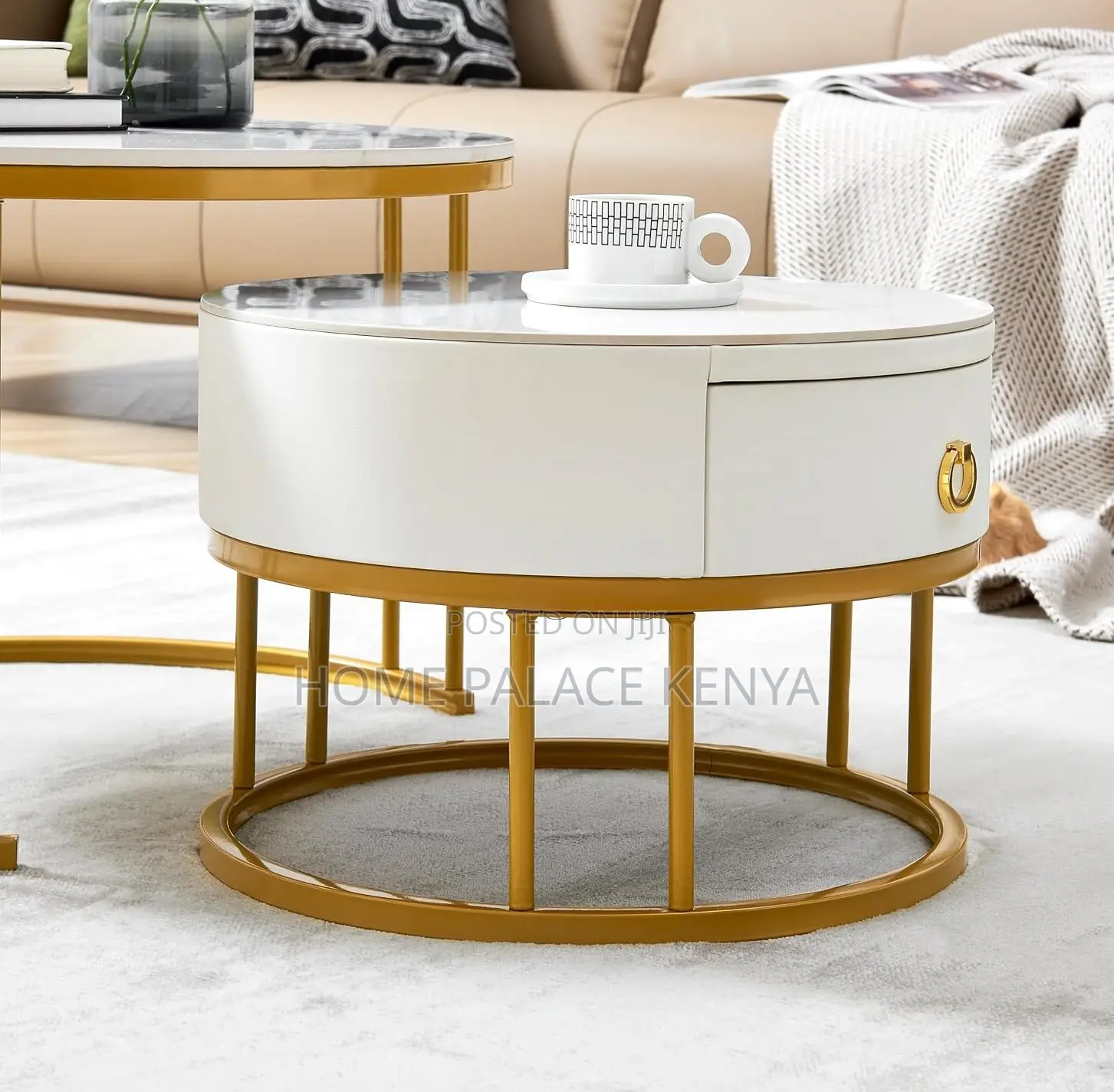 Coffee Table: Generic Twin Coffee Table With Storage Drawer
