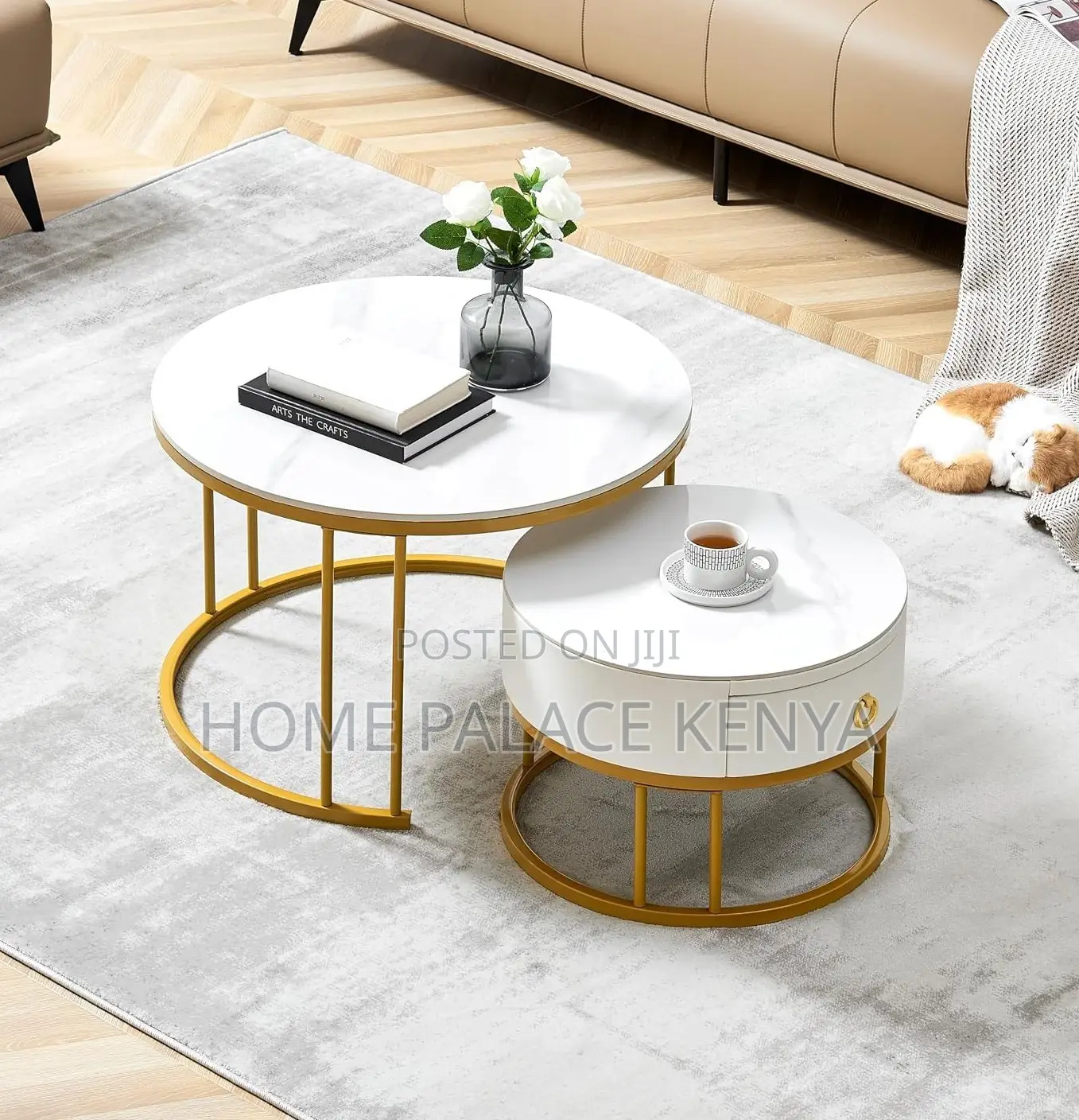 Coffee Table: Generic Twin Coffee Table With Storage Drawer