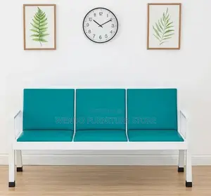 Office Bench : 3-Seater Heavy-Duty Office Reception Bench