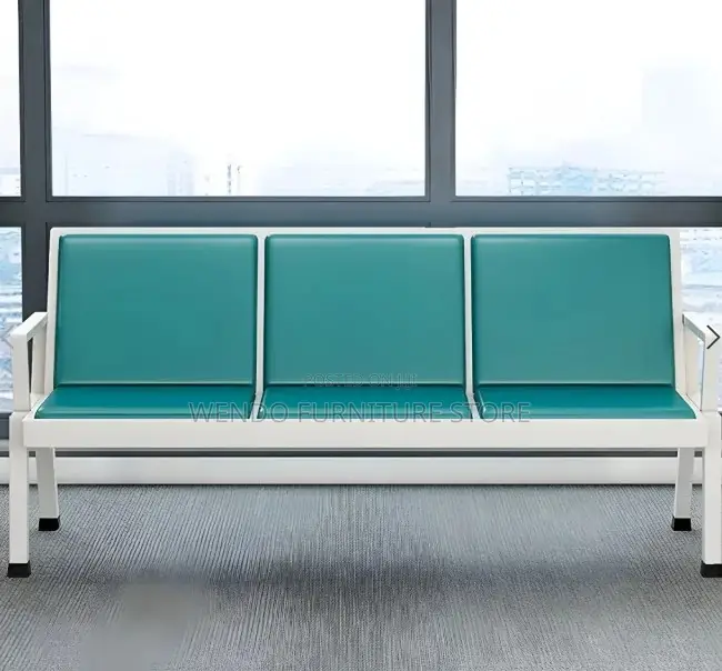 Office Bench : 3-Seater Heavy-Duty Office Reception Bench