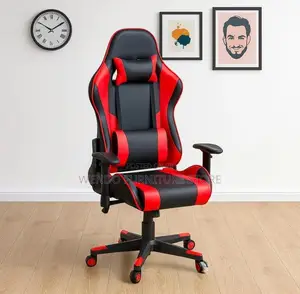 Office Chair : Deadskull Gaming Chair Red and Black