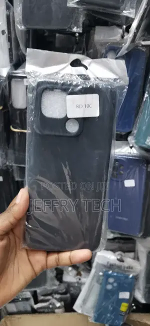 Redmi 10C Silicone Case, Which Features a Matte Black Finish