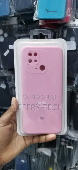 Redmi 10C Official-Style Pink Liquid Silicone Phone Case