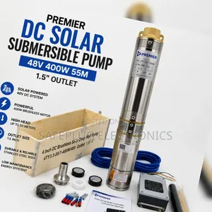 DC Solar Submersible Pump 400W 48V | 55M Head Deep Well Water Pump
