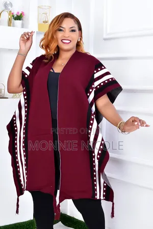 Casual Winter Patterned Poncho /Shawls