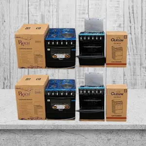 Fast Heating 4 Gas 3 Gas Burners +1 Electric Free Standing Cooker