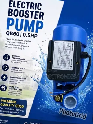QB60 0.5HP Electric Water Booster Pump – High Pressure Water Pump