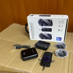 Portable Plug and Play F11-2 Wireless Lavalier Microphone System