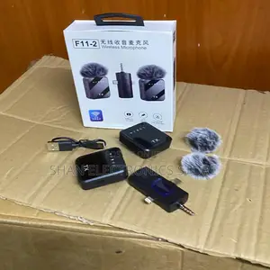 Smart Crystal-Clear Live Streaming F11-2 Wireless Lavalier Mic
