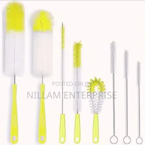 8pcs Straw Tea Stain Removal Brush Set*