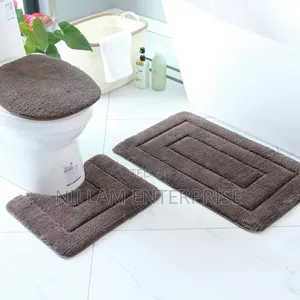 3pcs Bathroom Mats With Super Nonslip Underside