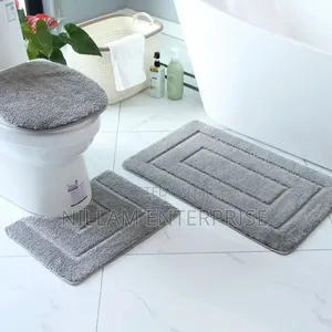 3pcs Bathroom Mats With Super Nonslip Underside