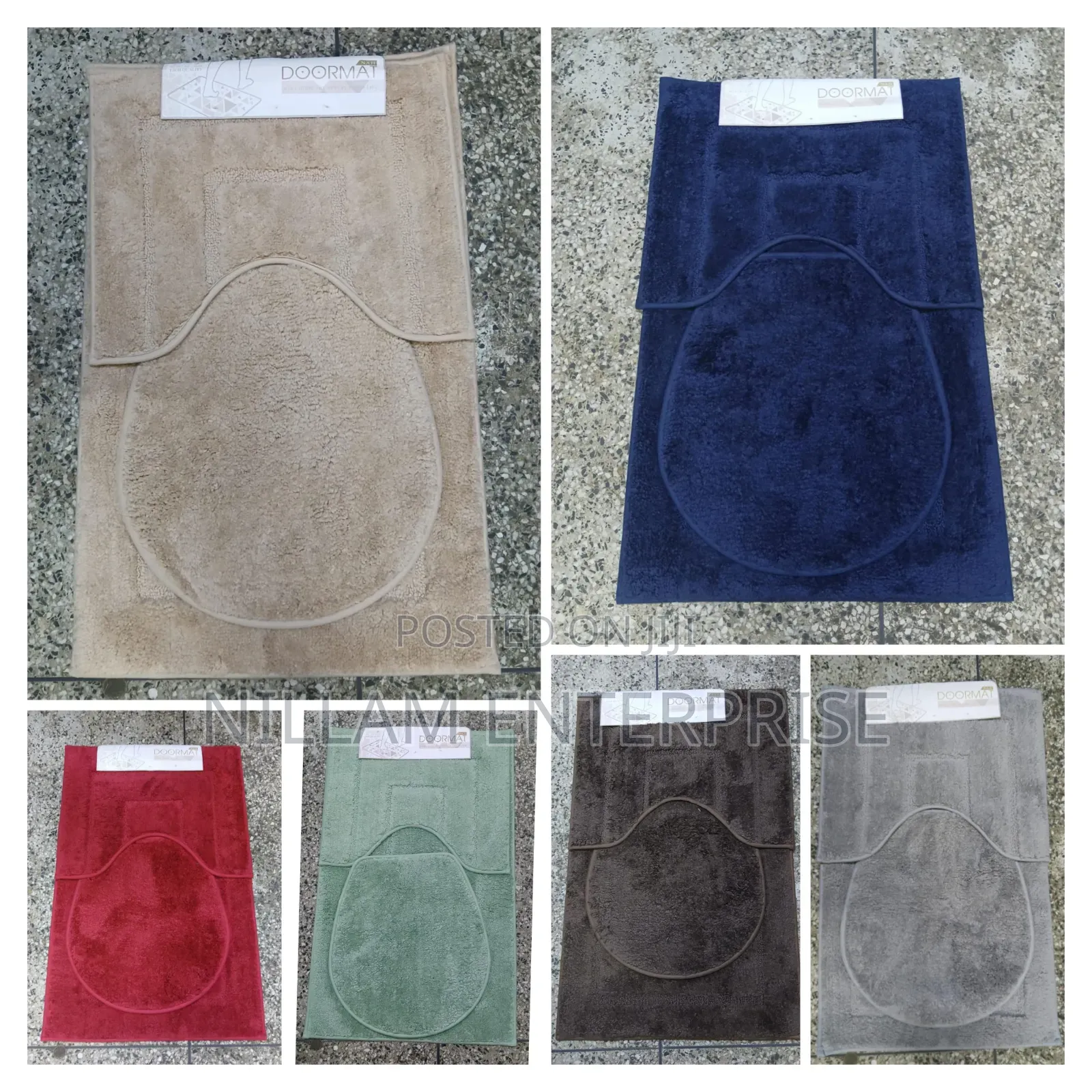 3pcs Bathroom Mats With Super Nonslip Underside