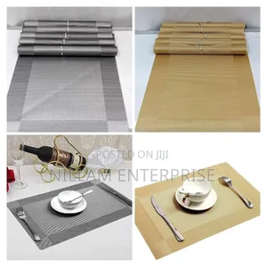 6pc New Pattern PVC Waterproof Place Mats