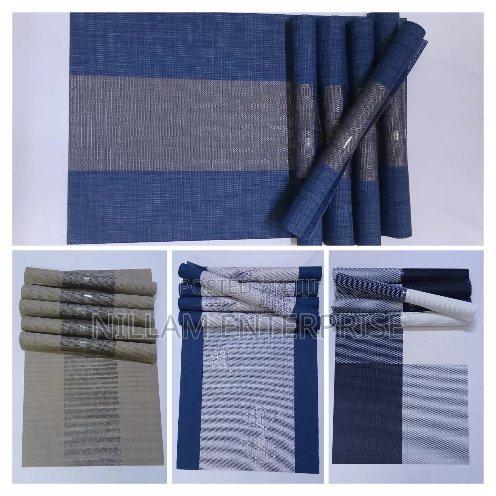 6pc New Pattern PVC Waterproof Place Mats