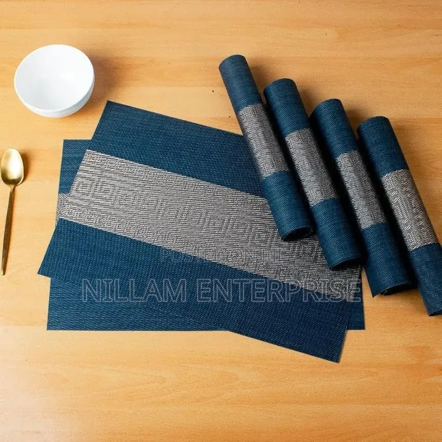 6pc New Pattern PVC Waterproof Place Mats