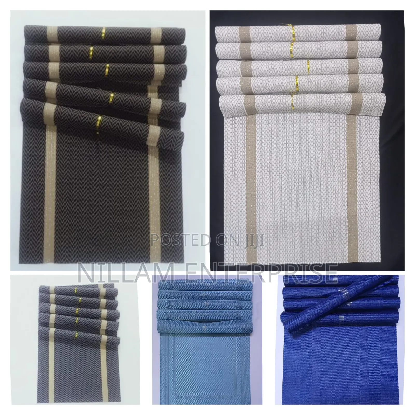 6pc New Pattern PVC Waterproof Place Mats
