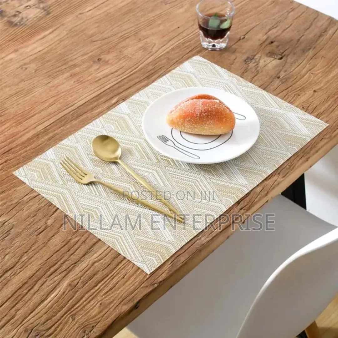 6pc New Pattern PVC Waterproof Place Mats