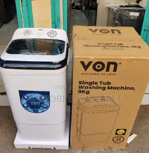 *Von Washing Machine 9kg Single Tub Washing Machine
