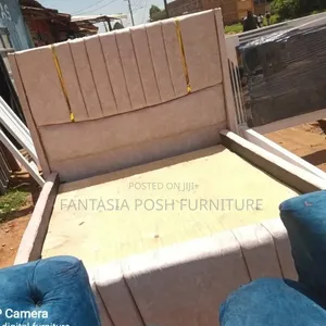 Beige Bed Size 5 by 6 Free Delivery Included