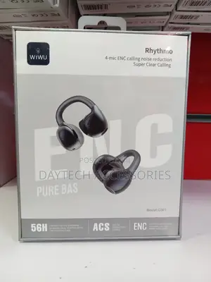 WiWU O301 AI Open-Ear True Wireless Earbuds in Black