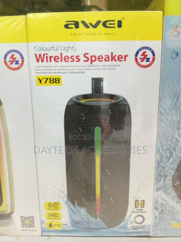 Awei Y788 Wireless Bluetooth Speaker - Black - thumbnail 2