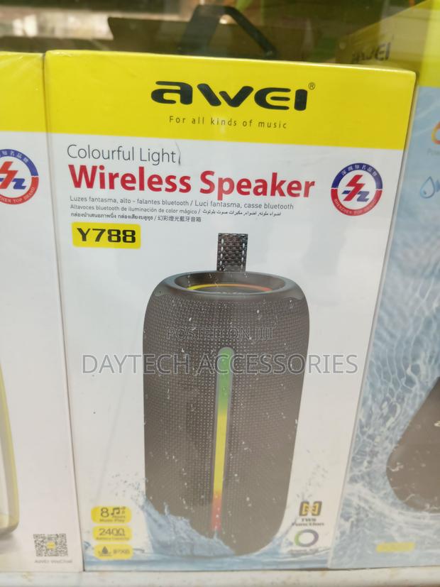 Awei Y788 Wireless Bluetooth Speaker - Black - thumbnail 3