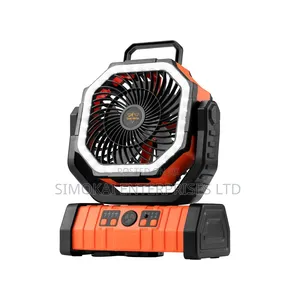 San Hima 20000mAh Portable Camping Fan Rechargeable Tent Fan LED Light