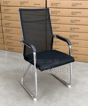 Office Visitors Chairs-Breathable Mesh Chrome Base
