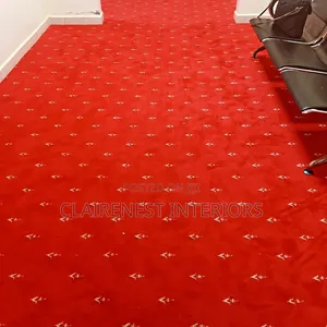 Plain Red With Cute Patterns Wall to Wall Presidential Carpets